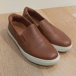 Leather slides